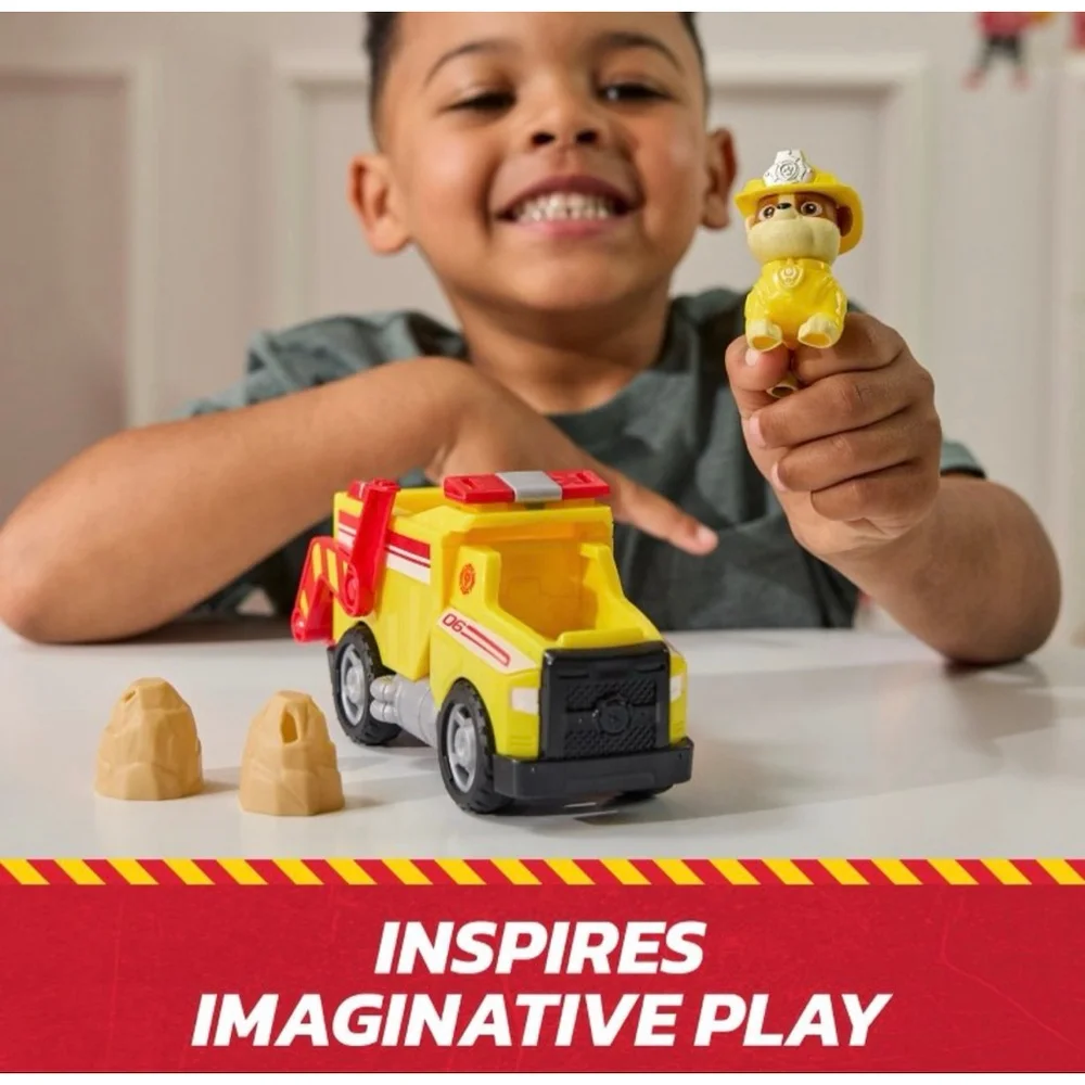 NEW Paw Patrol Fire Rescue Rubble Dump Truck One Size Yellow Red